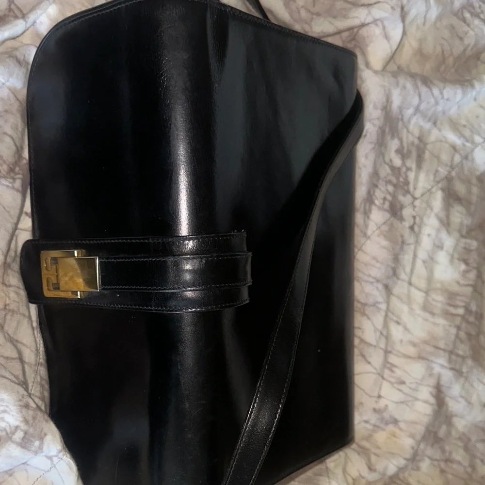 Gucci Black Leather Shoulder Bag or Clutch - Picture 13 of 14